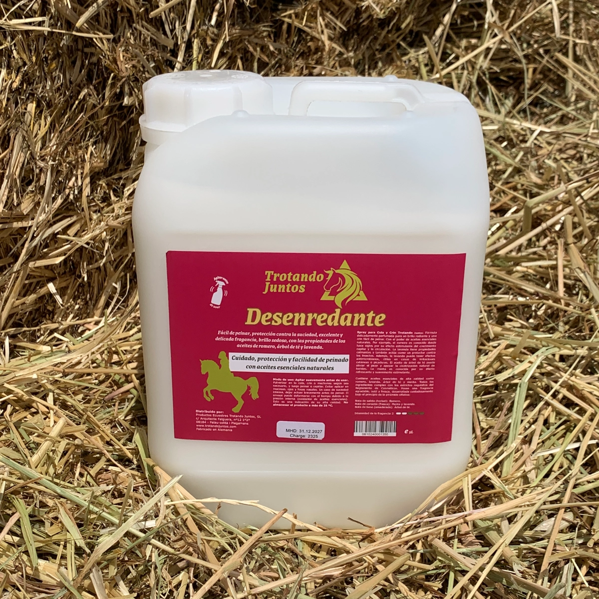 Desenredante para caballos natural Trotando Juntos garrafa 5 litros