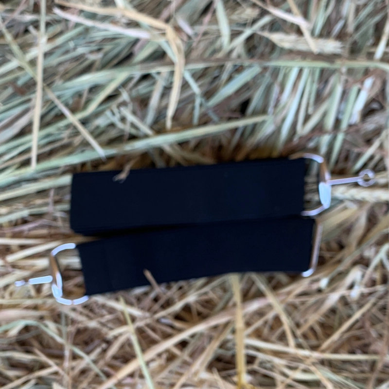 Cinturón elástico hebilla bocado color negro