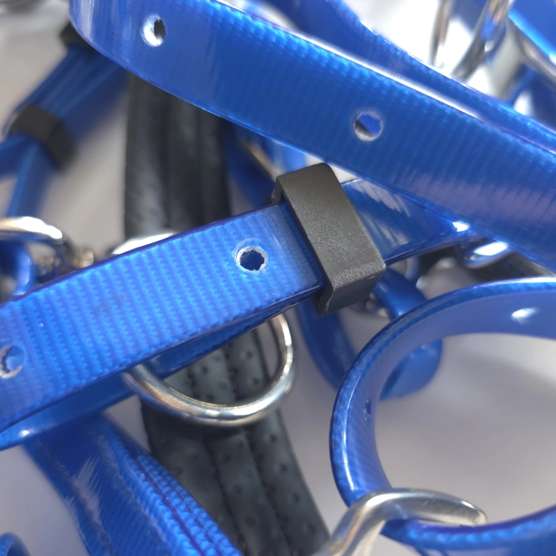 Detalles cabezada biothane trotando juntos