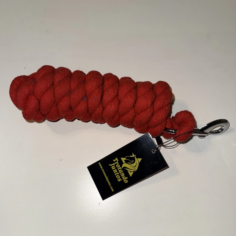 Ramal de Algodón Trenzado con Mosquetón de Acero Inoxidable (2m) - Imagen 3