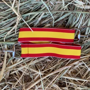 Cinturón elástico hebilla bocado color bandera España